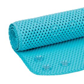 17" x 36" Cushioned Foam Bathtub Mat with Suction Cups, Blue