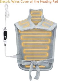 CAROMIO Heating Pad for Neck and Shoulders Weighted Electric Heating