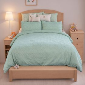 Bohemian Style Quilt Cover Set, Cut Flower Quilt Cover,  Tufted Quilt Cover Three-piece Set, One Quilt Cover And Two Pillowcases,  Washable And M (Option: 229cmX229cm)