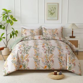 3pieces Comforter set Queen (Comforter *1+Pillowcase*2) Extremely diverse styles (Style: Flowers LuoXian)